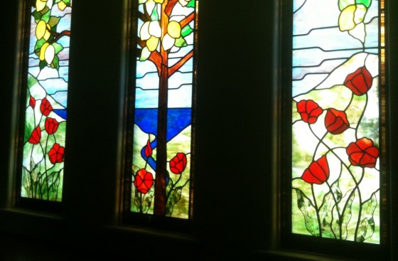 Stained Glass Lemon Trees Stairwell JT Stained Glass Studio City