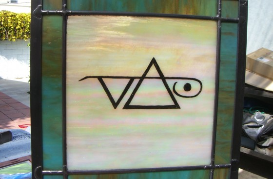 Stephen Via Logo, Art Glass Stained Glass Leaded Glass