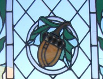 Acorn Stained Glass Leaded Glass